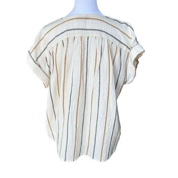 Madewell - NWT Lightspun Westing Shirt in Stripe Sz S - Picture 7 of 10